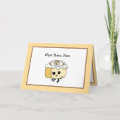 気のあるそぶりをしたシナモン転がフードプンロマンチックカード カード (正面)