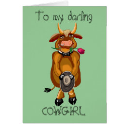 気のあるそぶりをした牛