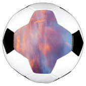 気のあるそぶりをした空 サッカーボール (回転)