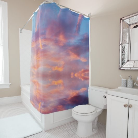 気のあるそぶりをした空 シャワーカーテン (インサイチュ)