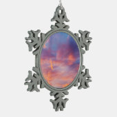 気のあるそぶりをした空 スノーフレークピューターオーナメント (左)