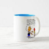 気の利いた人が気性を抑える ツートーンマグカップ (正面右)