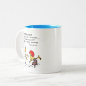 気の利いた人が気性を抑える ツートーンマグカップ (正面左)