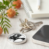 気の利いた女性 キーホルダー (側面)