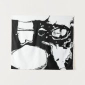 気の利いた女性 タペストリー (正面(横))