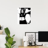 気の利いた女性 ポスター (ホームオフィス)