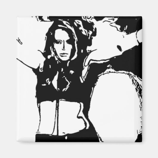 気の利いた女性 マグネット (正面)