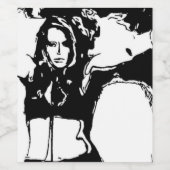 気の利いた女性 ワインラベル (シングルラベル)