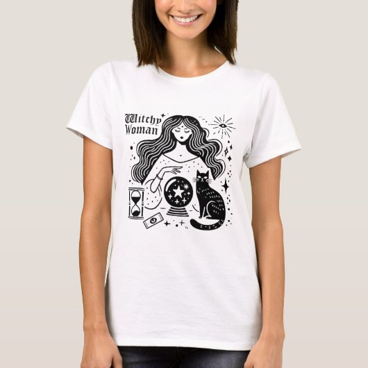 気の利いた女性 Tシャツ (正面)