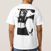 気の利いた女性 Tシャツ (裏面)