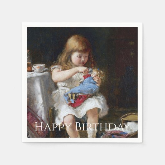 気の利いた小さな母親をパーソナライズ スタンダードカクテルナプキン (正面)