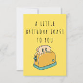 気の利いた誕生日に向けて小さなおもしろいメッセージ サンキューカード (正面)