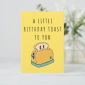 気の利いた誕生日に向けて小さなおもしろいメッセージ サンキューカード (スタンド正面)