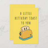 気の利いた誕生日に向けて小さなおもしろいメッセージ サンキューカード (正面/裏面)