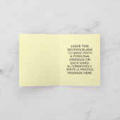 気の利いた誕生日に向けて小さなおもしろいメッセージ サンキューカード (内部)