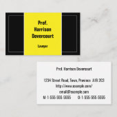 気の利いた、謙虚でプロフェッショナルの名刺 名刺 (正面/裏面)