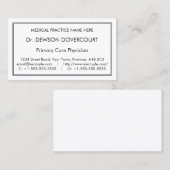 気の利いた、謙虚な名刺 名刺 (正面/裏面)