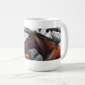 気の合う者同士-馬の群れのコーヒー・マグ コーヒーマグカップ (正面右)