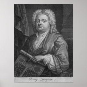 気の変なLangleyのJ. Carwitham 1741年がなすプリント ポスター
