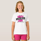 気の変熱狂するわった婦人は悪いことだ Tシャツ (正面フル)