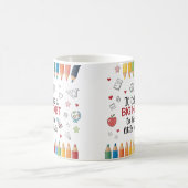 気の小さい人には大きなハート教えが必要先生 コーヒーマグカップ (中央)