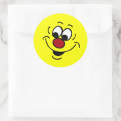 気の散った顔不機嫌 ラウンドシール (バッグ)