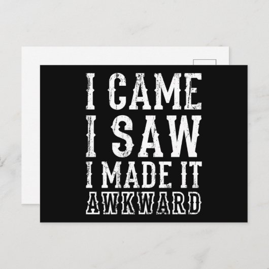 気の来利かないことわざを見おもしろいた ポストカード (正面/裏面)