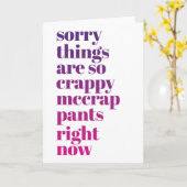 気の毒でうまくいくよ感じうになった カード (黄色い花)