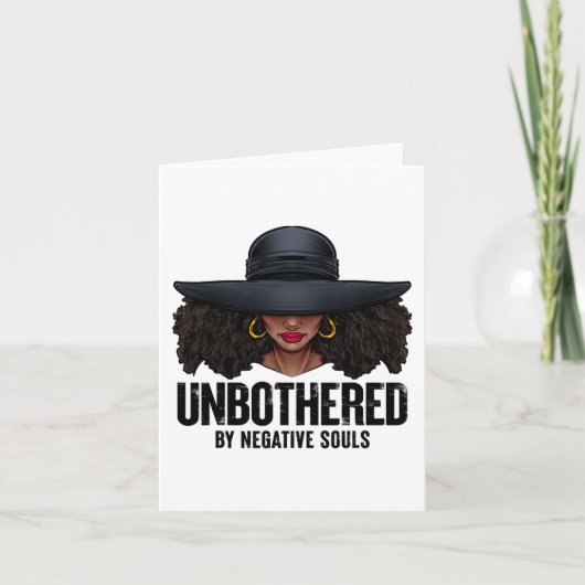 気の毒な黒人クイーンアフリカンラディ カード (正面)