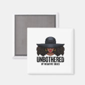 気の毒な黒人クイーンアフリカンラディ マグネット (正面/裏面)