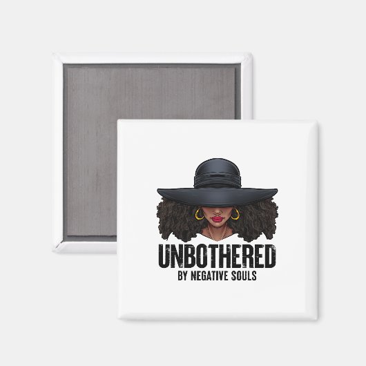 気の毒な黒人クイーンアフリカンラディ マグネット (正面/裏面)