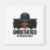 気の毒な黒人クイーンアフリカンラディ マグネット (正面)