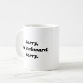 気の毒に思う コーヒーマグカップ (正面左)