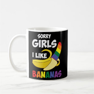 気の毒に私はバナナLGBTゲイプライドTシャツが好き コーヒーマグカップ