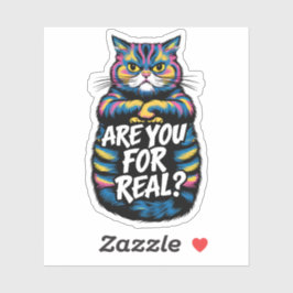 気の毒実在なおもしろい猫のステッカーは シール