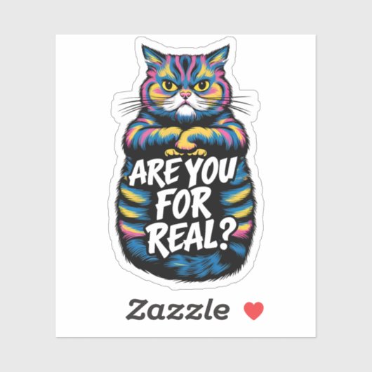 気の毒実在なおもしろい猫のステッカーは シール (シート)