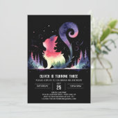 気まぐれなオリジナル猫の誕生日 招待状 (スタンド正面)