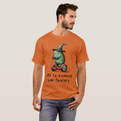 気まぐれなカエル魔法使いのいたずら冒険 面白いデザイン Tシャツ (正面フル)
