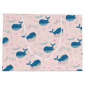 気まぐれなカスタマイズクジラ ラージペーパーバッグ (裏面)