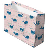 気まぐれなカスタマイズクジラ ラージペーパーバッグ (正面アングル)