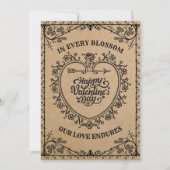 気まぐれなクラフトのアンティーク矢印ハートバレンタイン シーズンカード (正面)