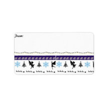 気まぐれなクリスマス差出人住所ラベル