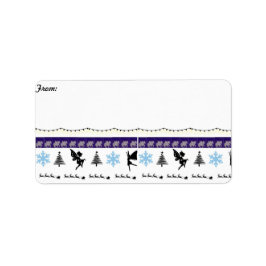 気まぐれなクリスマス差出人住所ラベル ラベル