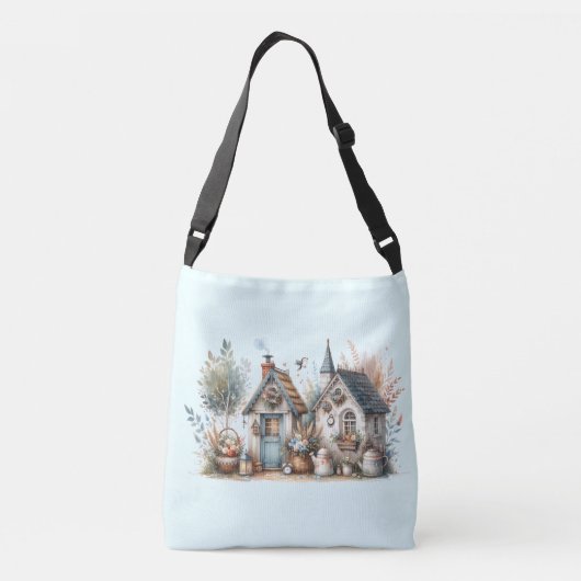 気まぐれなコテージガーデン クロスボディバッグ (裏面)