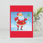 気まぐれなサンタクロースとミニクリスマスツリー 招待状 (スタンド正面)