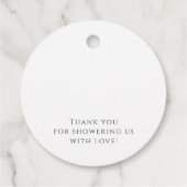 気まぐれなジェンダーニュートラル赤ちゃんシャワー フェイバータグ (裏面)