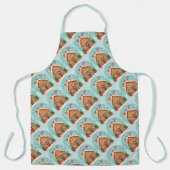 気まぐれなジンジャーブレッドハウスのクリスマスシーン エプロン (正面)