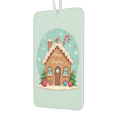 気まぐれなジンジャーブレッドハウスのクリスマスシーン カーエアーフレッシュナー (左)