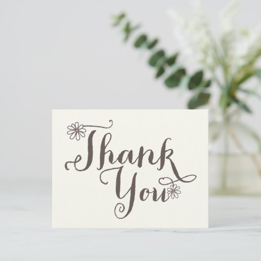 気まぐれなスイートデイジーちゃんの誕生日お礼 ポストカード (スタンド正面)