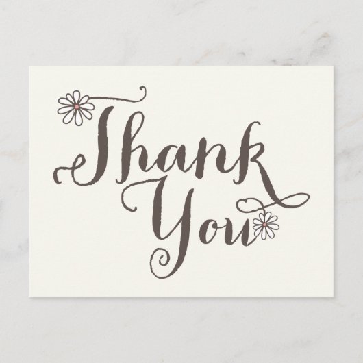 気まぐれなスイートデイジーちゃんの誕生日お礼 ポストカード (正面)